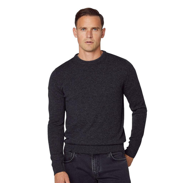 hackett-london-pull-trui-ronde-hals-heren-asphalt