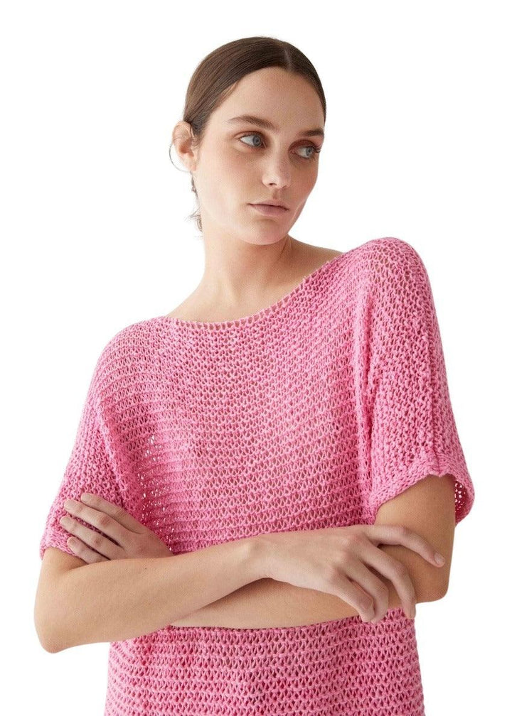 Anneclaire pull trui dames roze - Artson Fashion