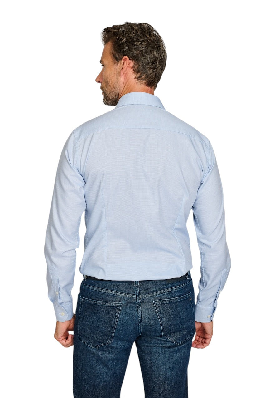 Eton hemd lange mouwen heren licht blauw Contemporary