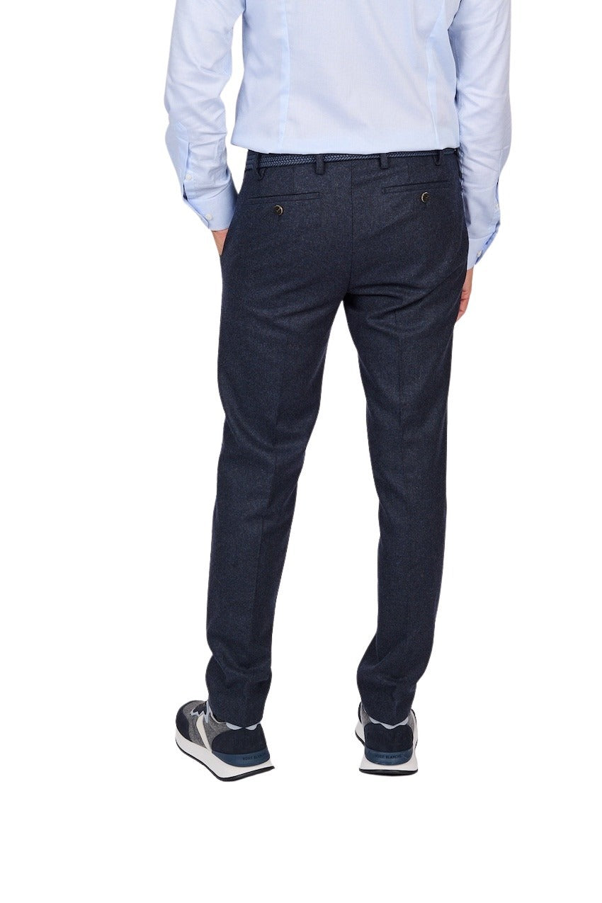 Eurex By Brax geklede heren broek blauw