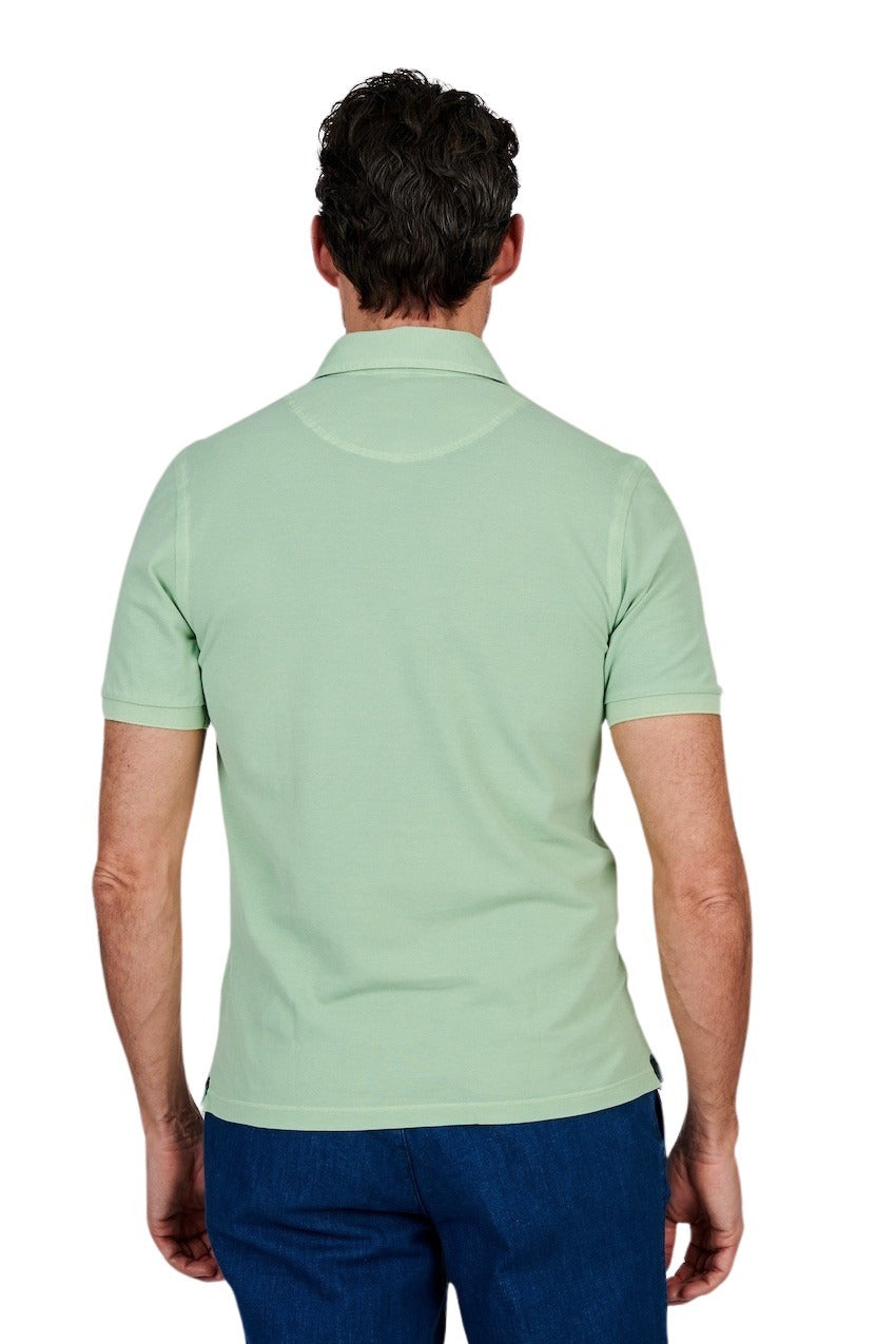 Gran Sasso Men polo shirt korte mouwen heren licht groen