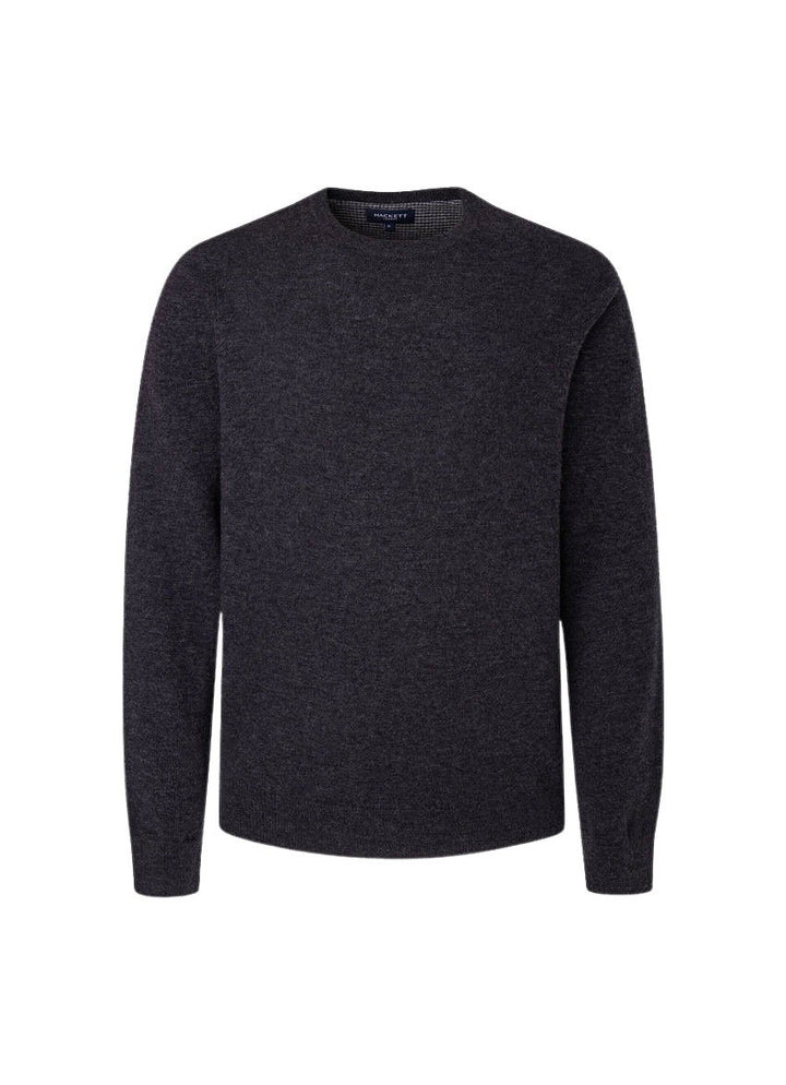 Hackett London pull trui ronde hals heren asphalt