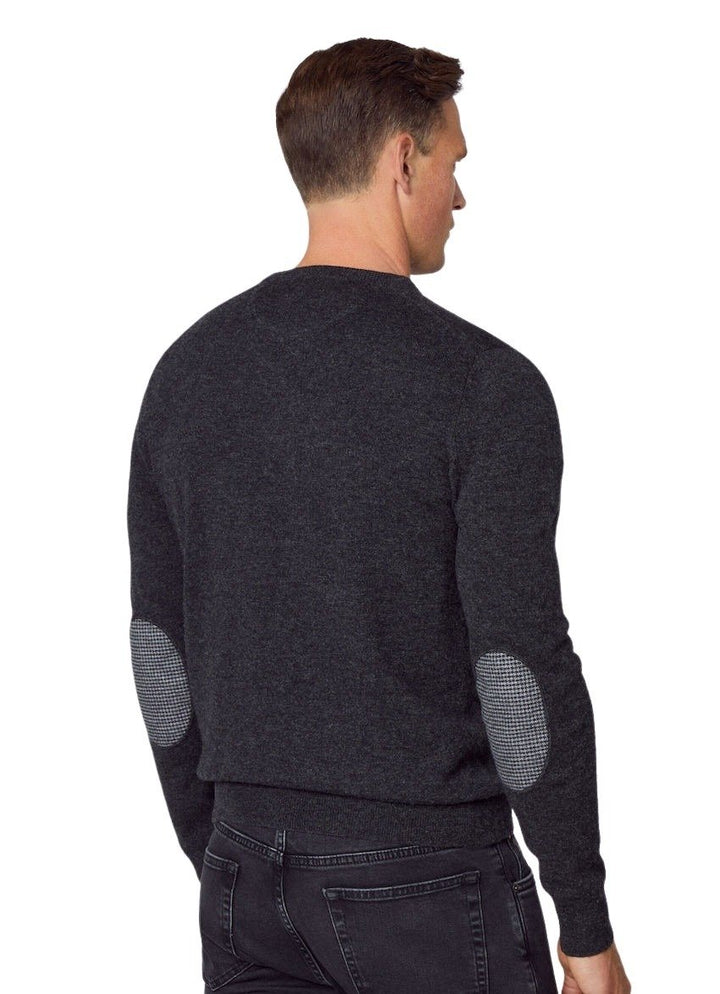 Hackett London pull trui ronde hals heren asphalt