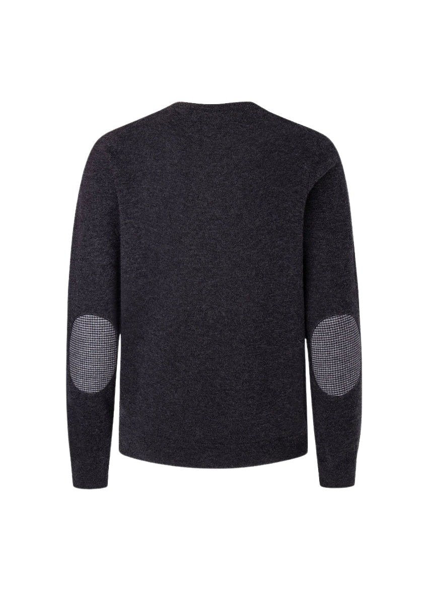 Hackett London pull trui ronde hals heren asphalt