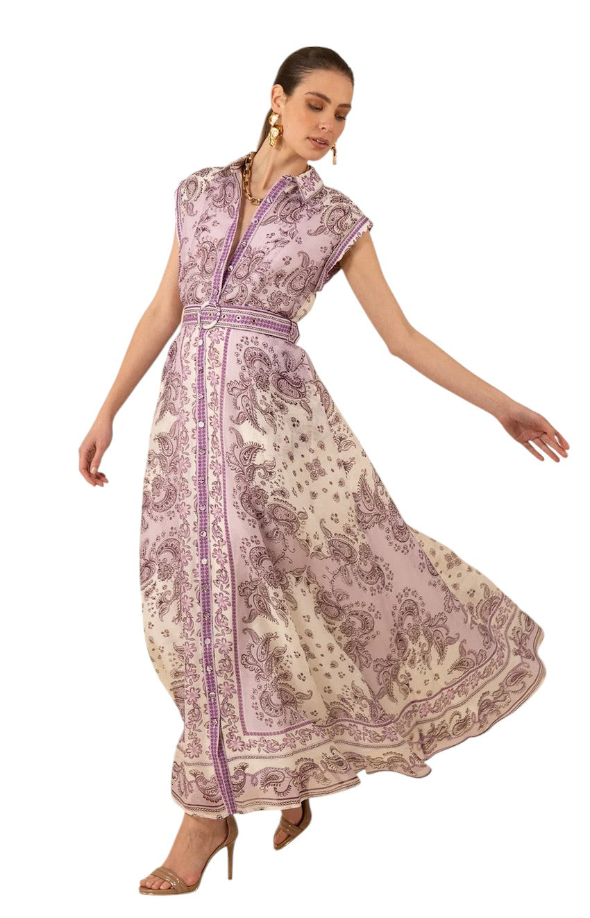Hale Bob kleedje dames lila Holland maxi HOLLAND 51NU654M-.MAXI