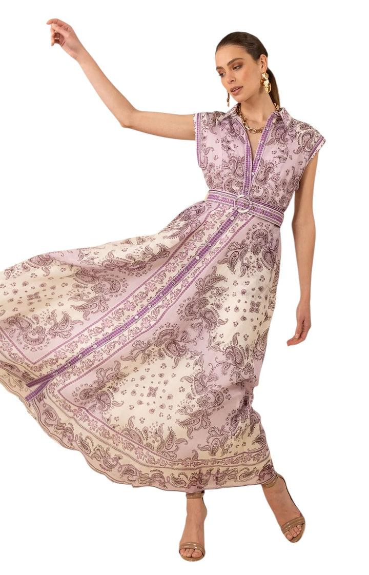 Hale Bob kleedje dames lila Holland maxi HOLLAND 51NU654M-.MAXI