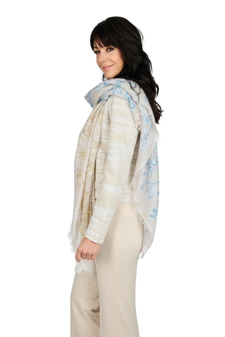 Hemisphere sjaal dames beige - Artson Fashion