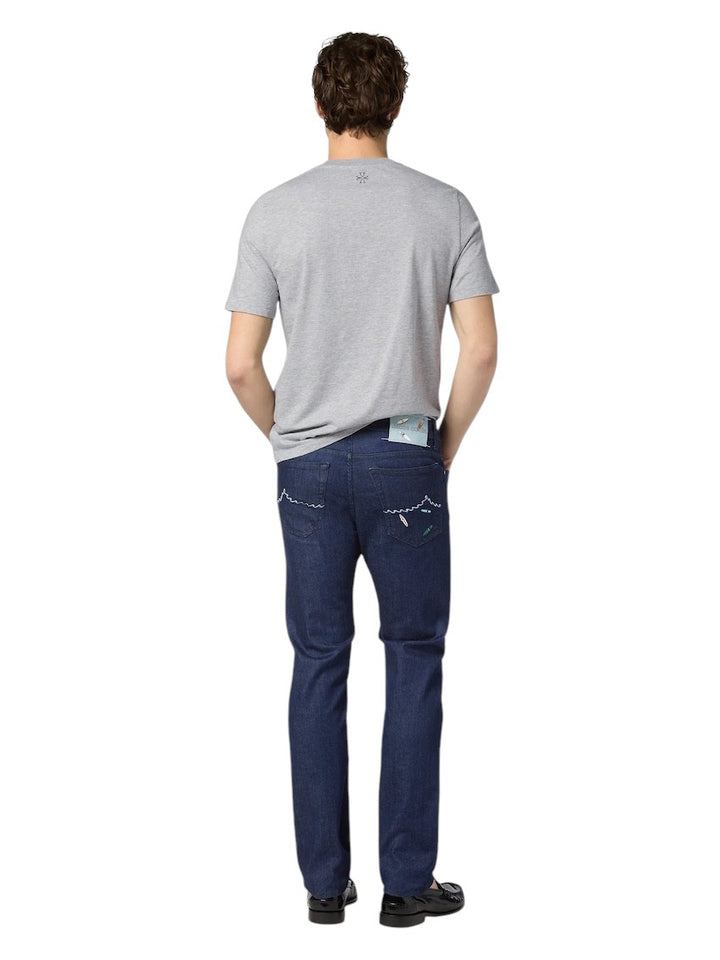Jacob Cohen Men t-shirt korte mouwen heren grijs Costina - washed M4530 L1 B499