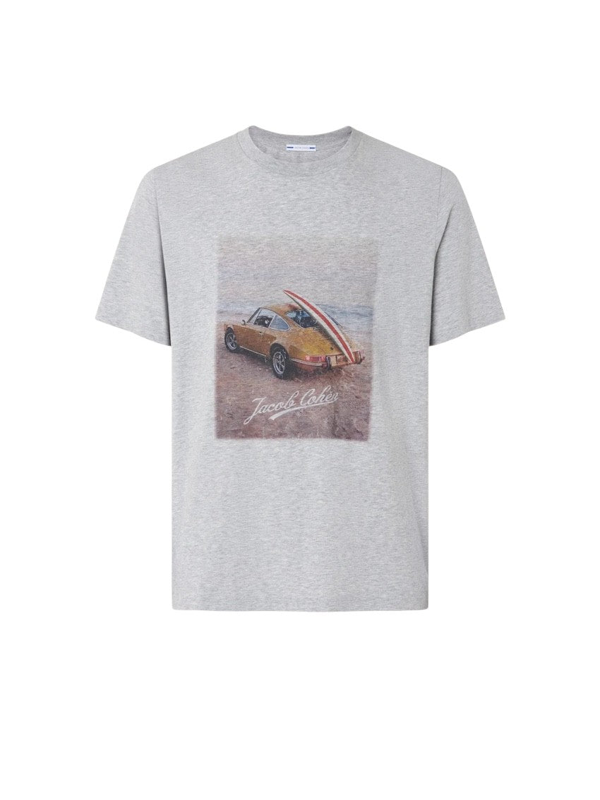 Jacob Cohen Men t-shirt korte mouwen heren grijs Costina - washed M4530 L1 B499