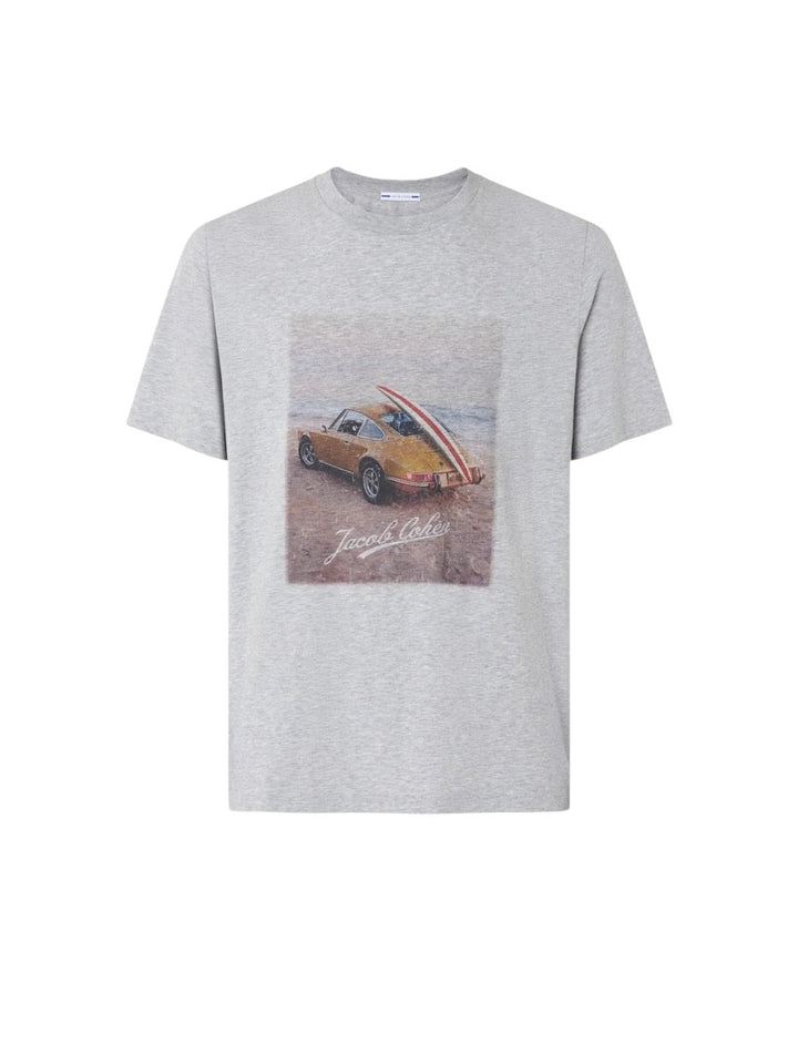 Jacob Cohen Men t-shirt korte mouwen heren grijs Costina - washed M4530 L1 B499
