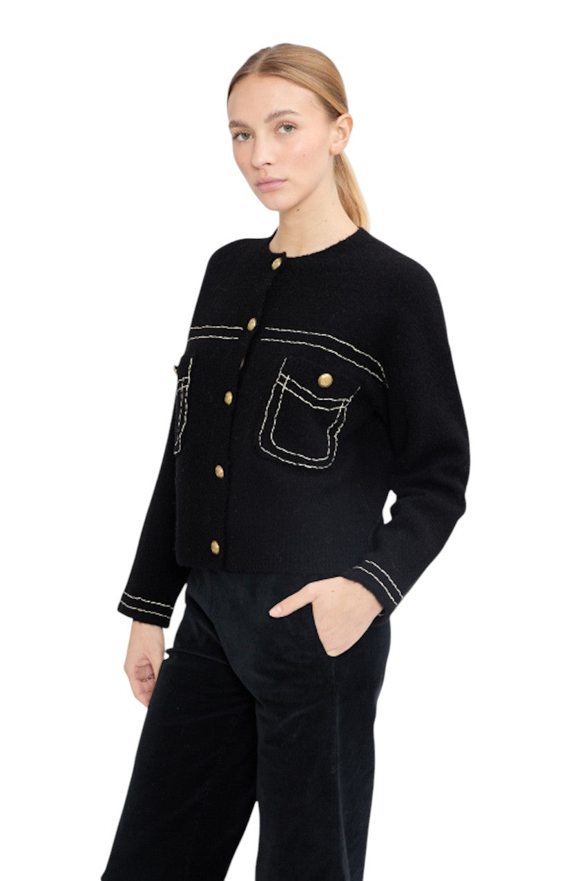 Jeff gilet dames zwart GABRIELLE