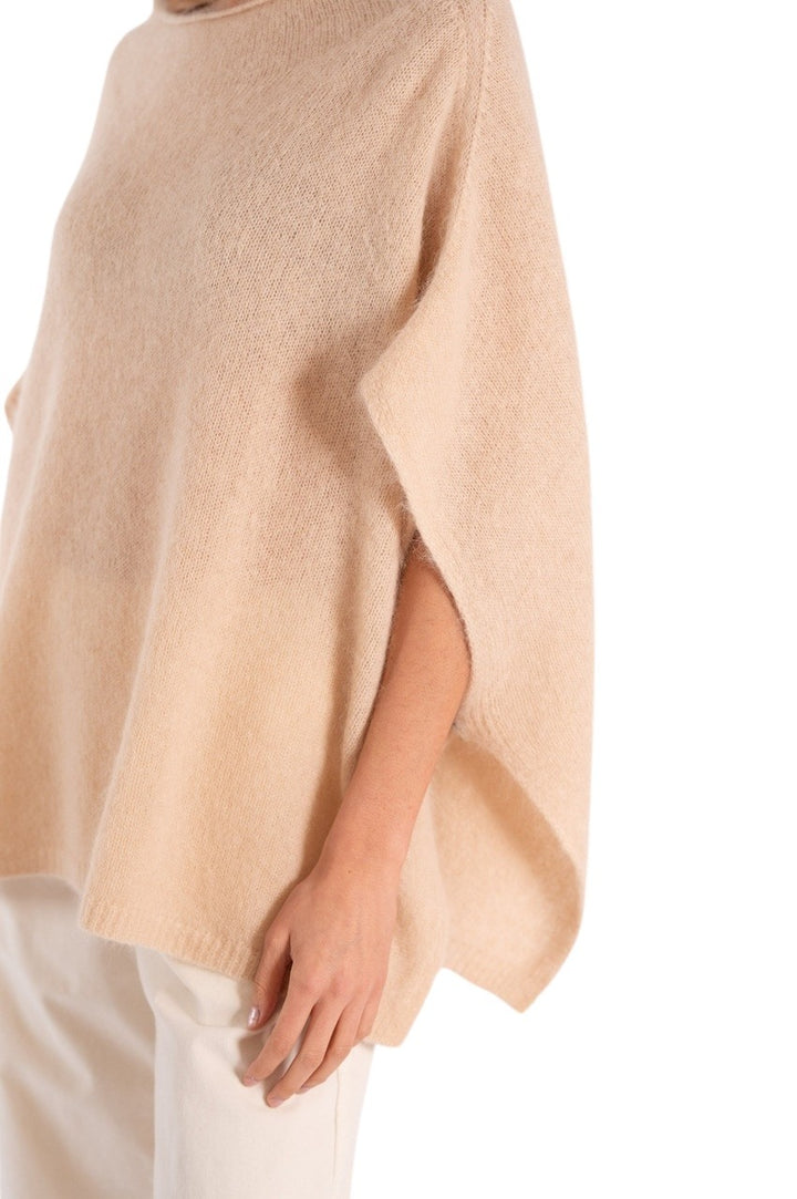 Jeff poncho dames beige