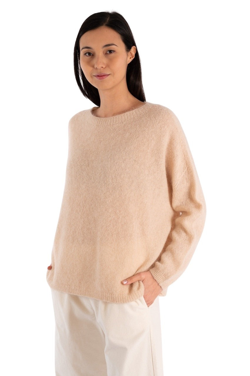 Jeff Pullover til damer beige