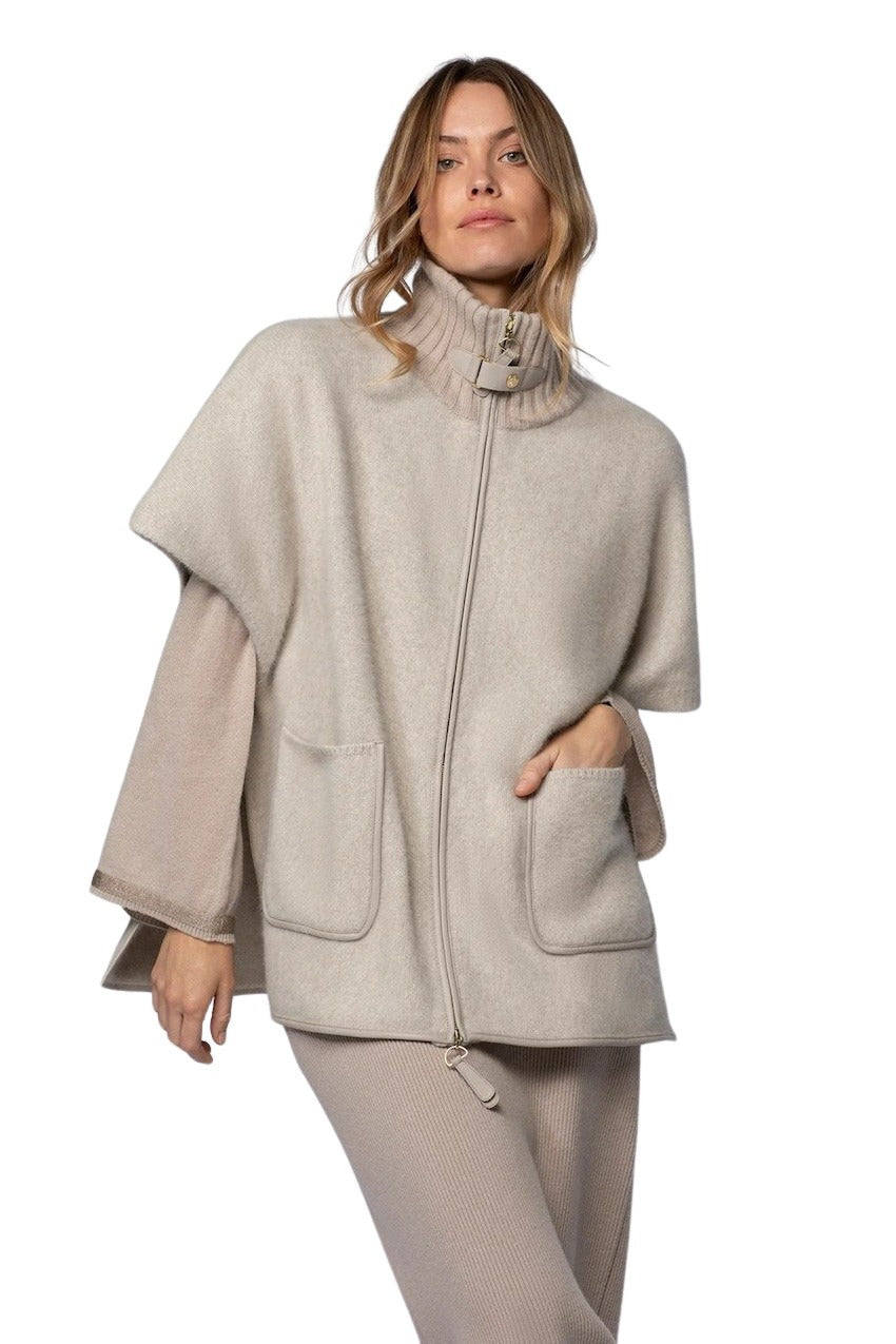 Max&Moi poncho dames taupe