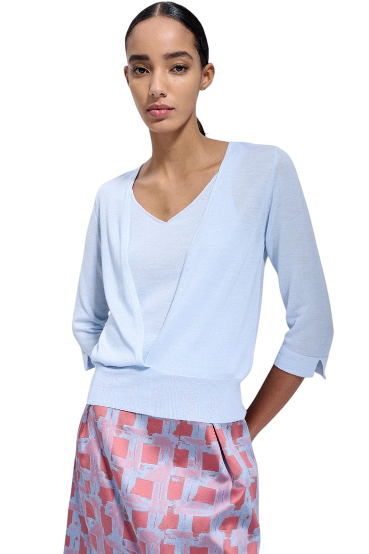 Natan Collection pull-over dames bleu clair LIANA-MERINOS-272