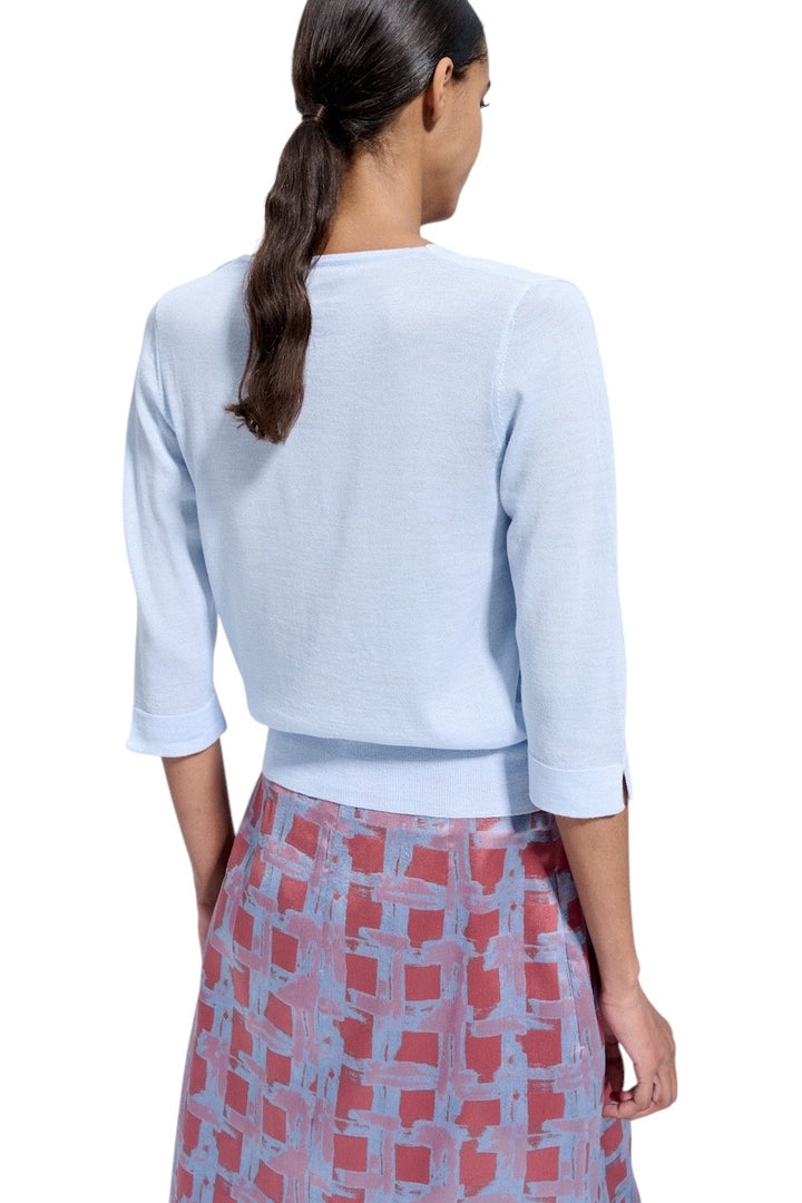 Natan Collection pull-over dames bleu clair LIANA-MERINOS-272