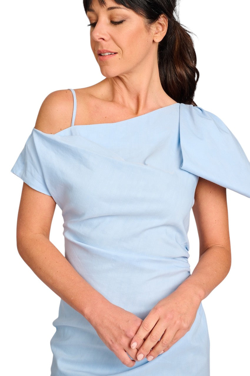 Natan Collection kleedje dames licht blauw CADEAU-N1CA02-222.