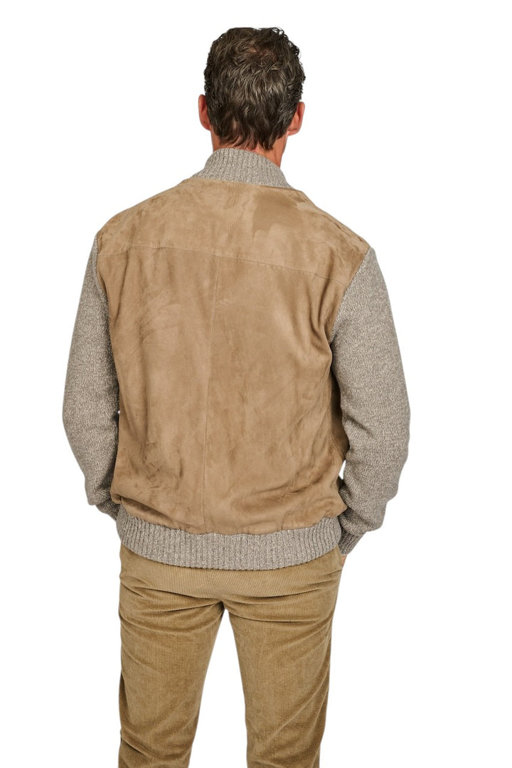 Paul & Shark leren vest heren bruin 15311218 074