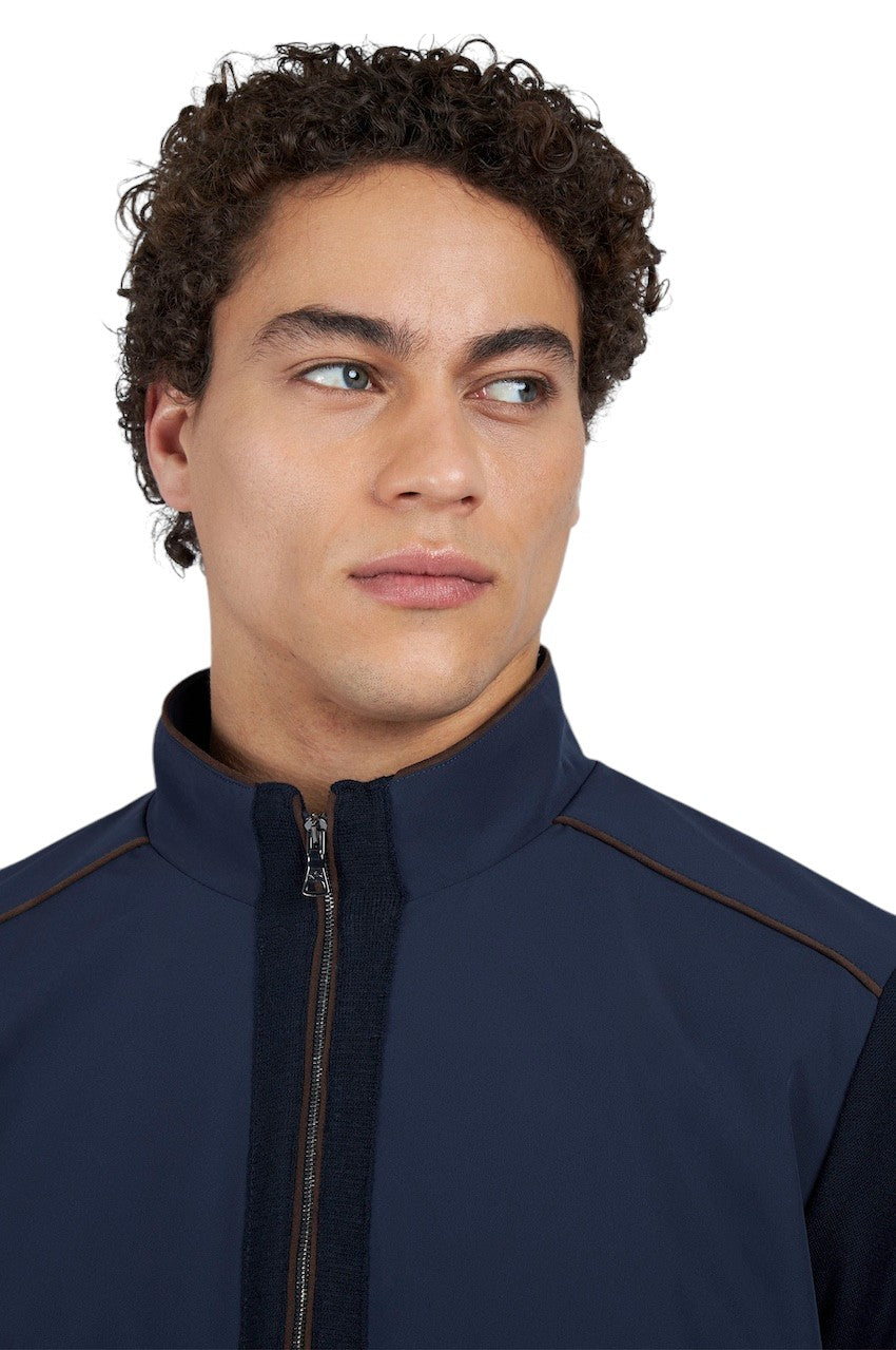 Paul & Shark sportieve mantel heren marine 25411709 050