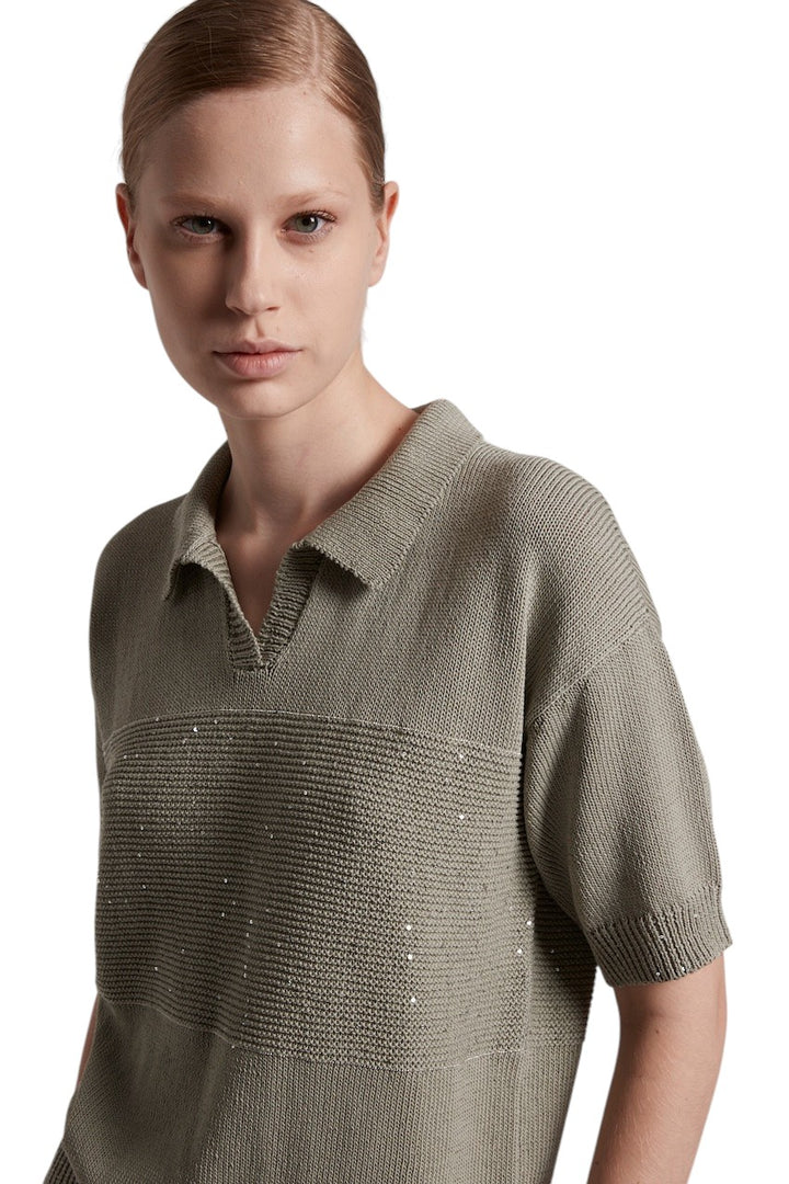Peserico pull trui dames khaki S99765F05 A9109 A35