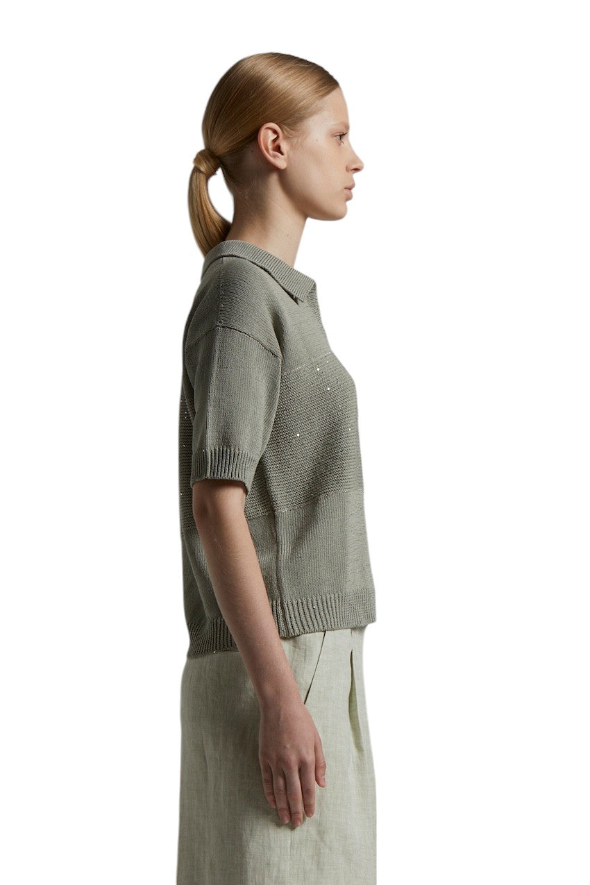 Peserico pull trui dames khaki S99765F05 A9109 A35