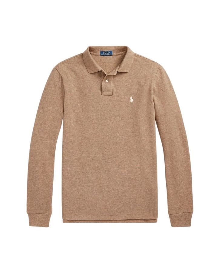 Polo Ralph Lauren Men polo shirt lange mouwen heren camel