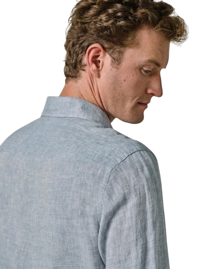Profuomo hemd lange mouwen heren blauw Slim fit PPWH10020C