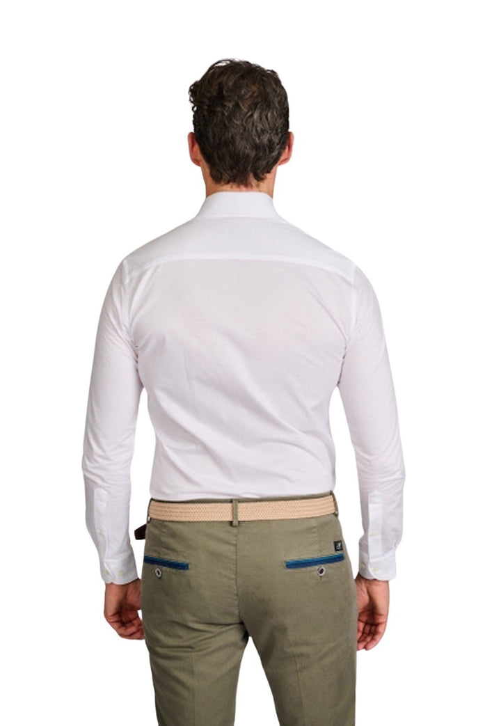 Profuomo hemd lange mouwen heren wit Slim fit PP2H00005A