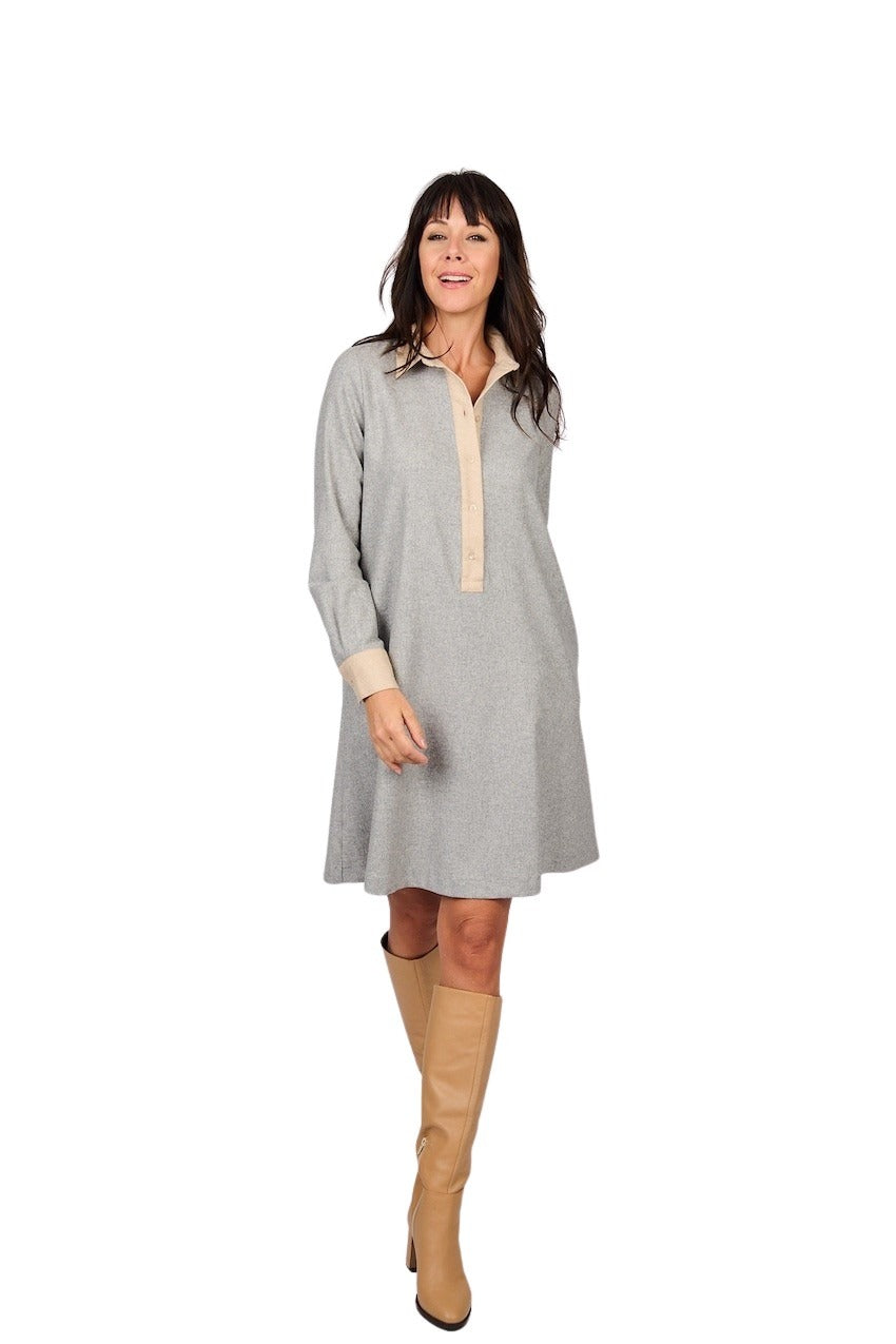 Scapa Flow vestido gris mujer