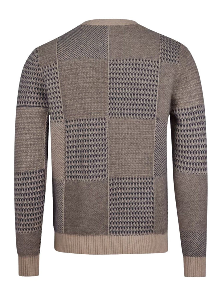 Stenstroms Men pull trui ronde hals heren beige