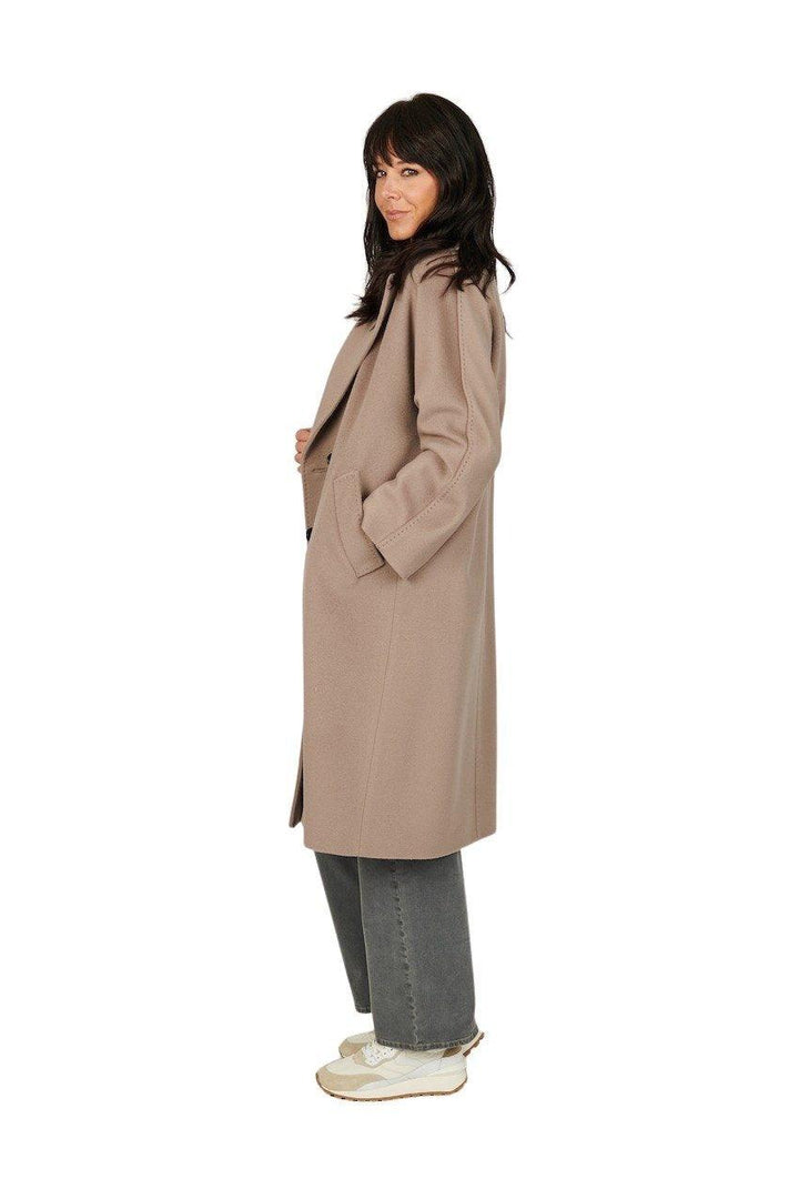 Cinzia Rocca geklede mantel dames taupe - Artson Fashion
