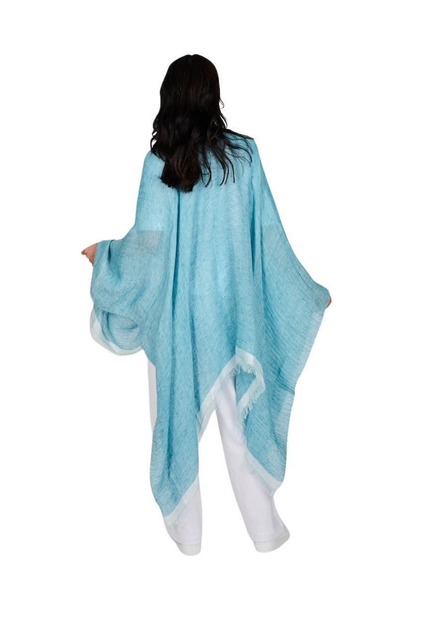 Lulah sjaal dames turquoise - Artson Fashion