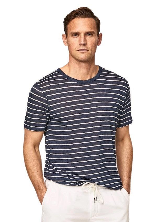 Hackett London t-shirt korte mouwen heren marine - Artson Fashion