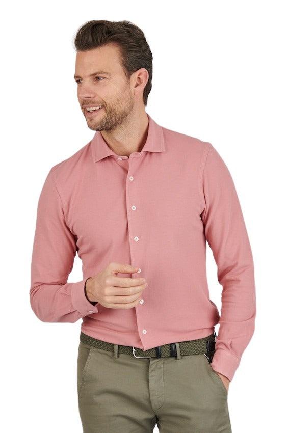 Gran Sasso Men hemd lange mouwen heren roze - Artson Fashion