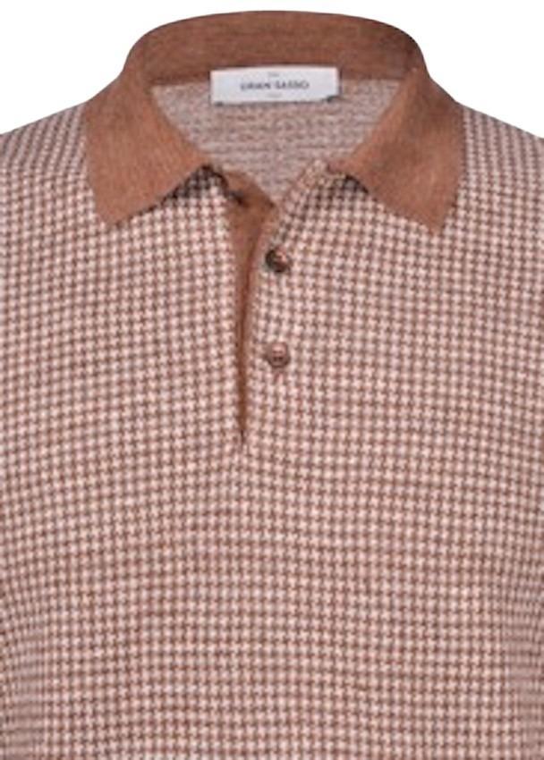Gran Sasso Men polo shirt korte mouwen heren bruin - Artson Fashion