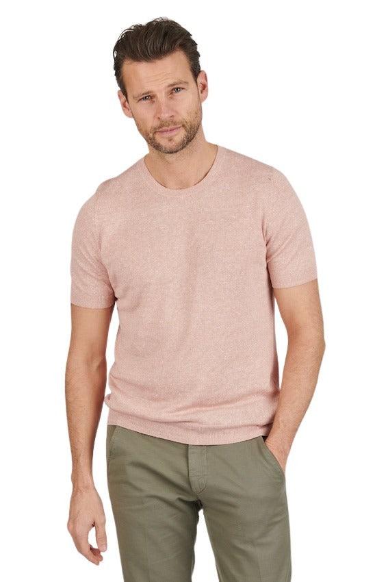 Gran Sasso Men t-shirt korte mouwen heren roze - Artson Fashion