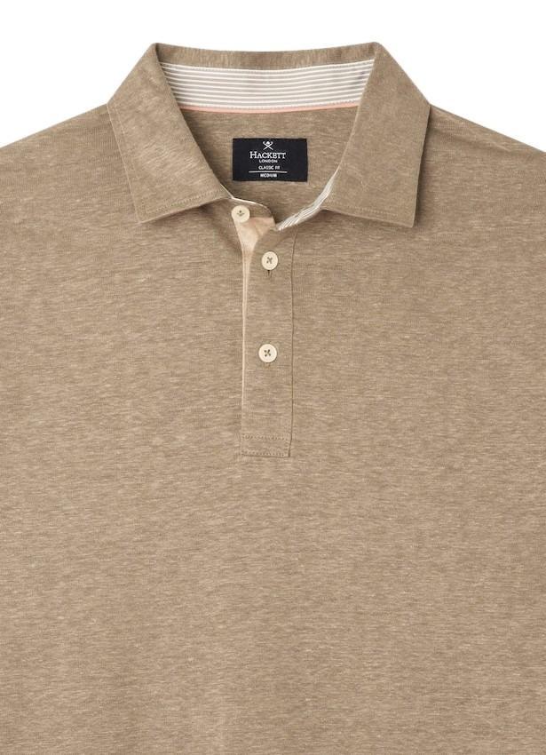 Hackett London polo shirt korte mouwen heren bruin - Artson Fashion