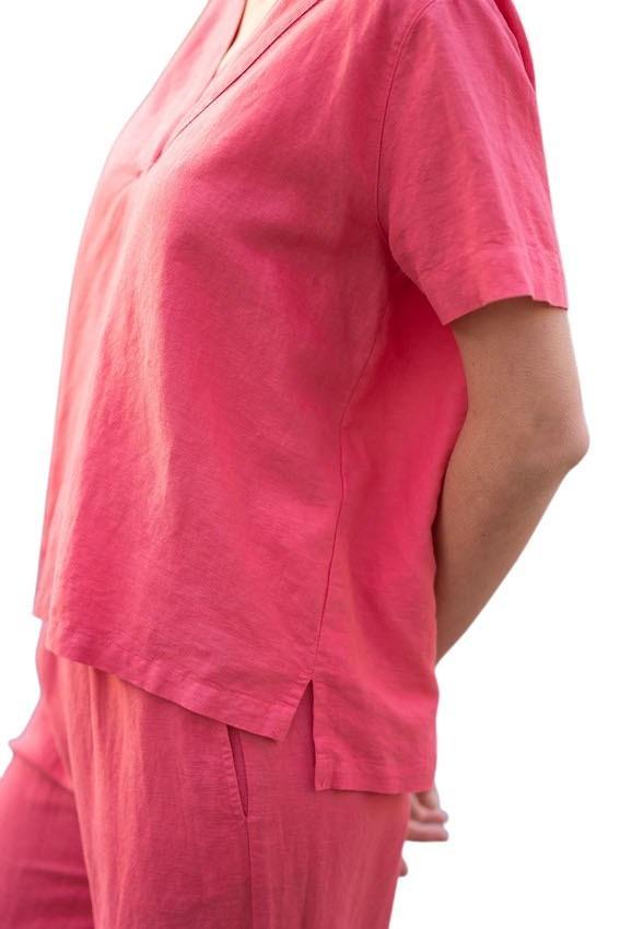 Jeff blouse dames roze - Artson Fashion